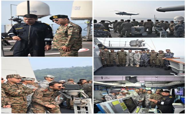 OFFICERS OF THE HIGHER AIR COMMAND COURSE VISITED EASTERN NAVAL COMMAND