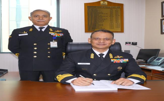 REAR ADMIRAL BIPLAB HOTA ASSUMES CHARGE AS ASSISTANT CHIEF OF NAVAL STAFF (AIR)
