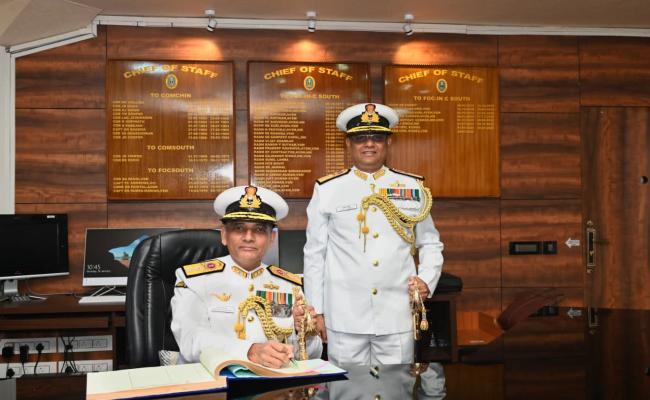 REAR ADMIRAL PRAKASH GOPALAN ASSUMED CHARGE AS THE CHIEF OF STAFF, SOUTHERN NAVAL COMMAND