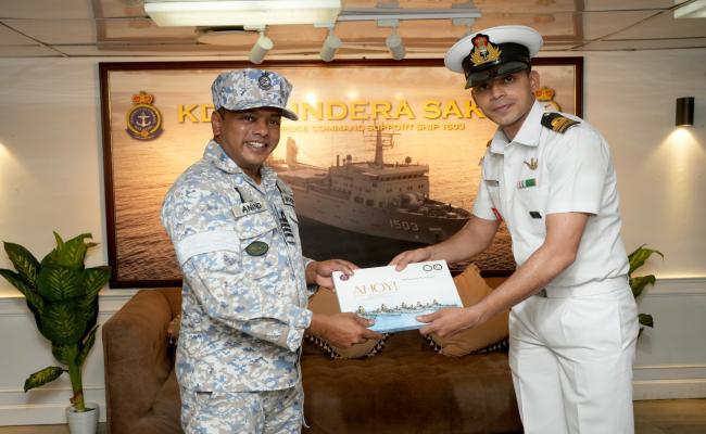 KD SRI INDERA SAKTI, A MULTI-ROLE SUPPORT SHIP OF THE ROYAL MALAYSIAN NAVY, JOINS IFR 2026 INDIA AND MILAN 2026