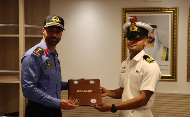 UAE NAVY CORVETTE AL-EMARAT ARRIVES AT VISAKHAPATNAM TO PARTICIPATE IN IFR 2026 INDIA AND MILAN 2026