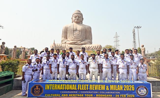 VISITING FOREIGN NAVAL DIGNITARIES & FFC PERSONNEL FROM IFR 2026 INDIA & EXERCISE MILAN 2026 JOURNEYED TO BODHGAYA