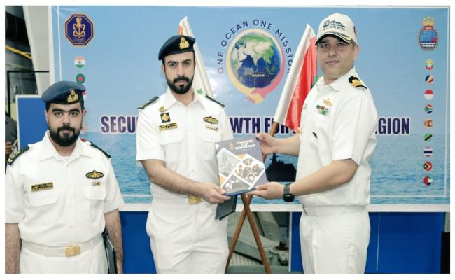 UAE NAVY JOIN THE HARBOUR TRAINING PHASE OF IOS SAGAR 2026 AT SOUTHERN NAVAL COMMAND, KOCHI.