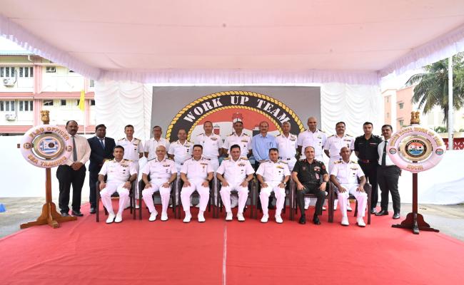 A MEDIA TEAM FROM DTE OF PUBLIC RELATIONS OF MOD VISITED NAVAL DOCKYARD WNC ON 09 JUL 25