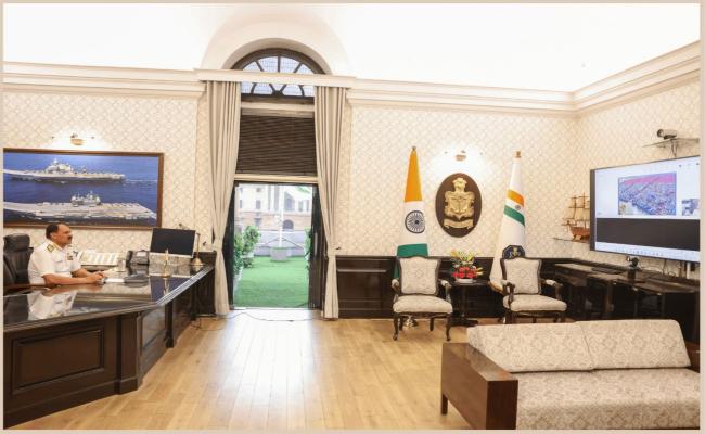 A MEDIA TEAM FROM DTE OF PUBLIC RELATIONS OF MOD VISITED NAVAL DOCKYARD WNC ON 09 JUL 25