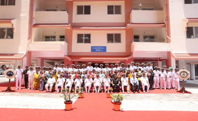 A MEDIA TEAM FROM DTE OF PUBLIC RELATIONS OF MOD VISITED NAVAL DOCKYARD WNC ON 09 JUL 25