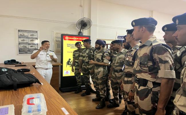 A MEDIA TEAM FROM DTE OF PUBLIC RELATIONS OF MOD VISITED NAVAL DOCKYARD WNC ON 09 JUL 25