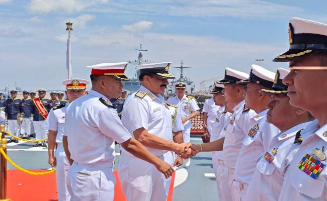 AS PART OF THE ONGOING VISIT TO MYANMAR, CNS EMBARKED THE MYANMAR NAVY'S FRIGATE UMS KYAN SIT THAR (F12), ON 02 MAY 2026