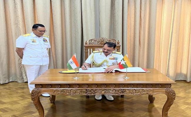 CNS, HELD DISCUSSIONS WITH ADMIRAL HTEIN WIN, COMMANDER-IN-CHIEF OF MYANMAR NAVY AT NAY PYI TAW