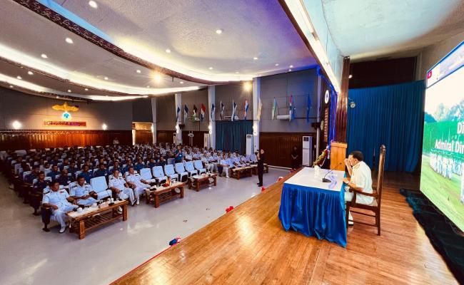A MEDIA TEAM FROM DTE OF PUBLIC RELATIONS OF MOD VISITED NAVAL DOCKYARD WNC ON 09 JUL 25