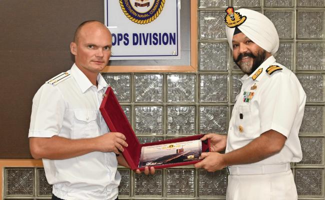 Russian Naval Submarine Ufa Arrives at Kochi