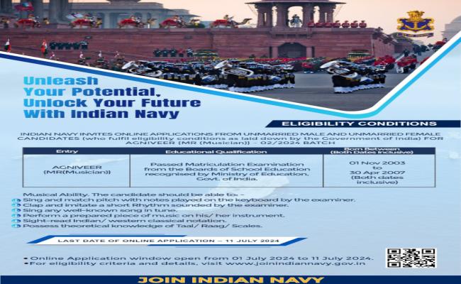 Enrolment as Agniveer {MR (Musician)}