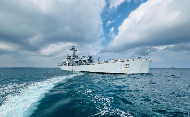 INS Shardul And P-8I Aircraft Arrived In Bali, Indonesia