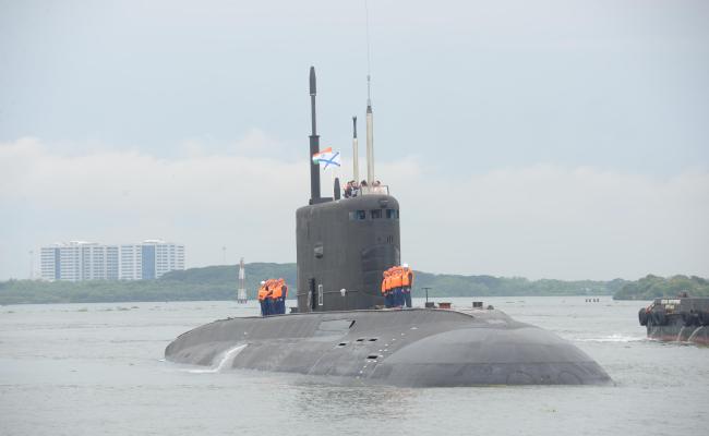 Russian Naval Submarine Ufa Arrives at Kochi