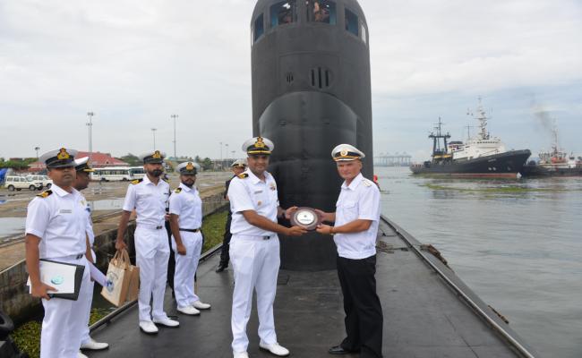 Russian Naval Submarine Ufa Arrives at Kochi