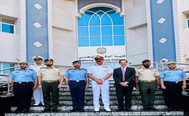 Admiral Dinesh K Tripathi CNS, during his visit to National Defence College