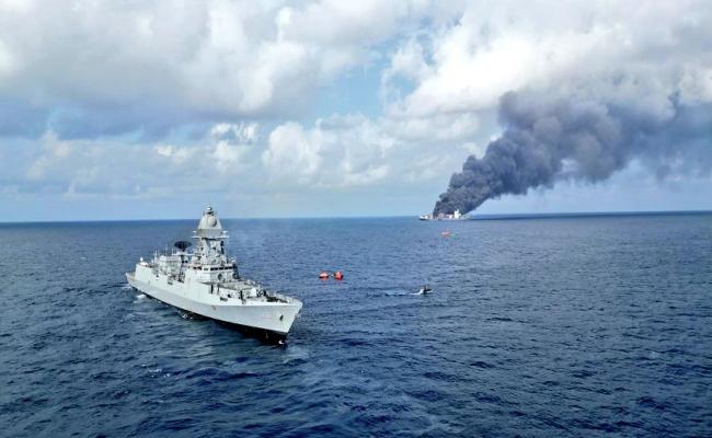 has safely rescued 18 out of 22 crew members of Singaporean Flagged #MVWanHai 503