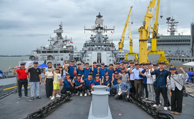  CADETS FROM THE NAVAL REGION 3 AND STUDENTS FROM DA NANG UNIVERSITY VISITED INS DELHI, INS SHAKTI AND INS KILTAN.