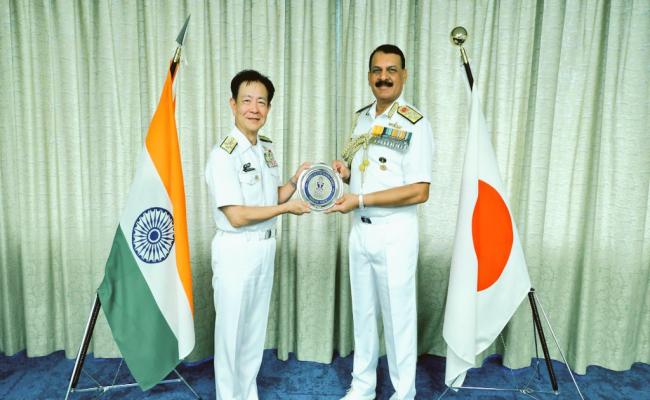 ADMIRAL DINESH K TRIPATHI, CNS PROGRESSED DISCUSSIONS WITH ADMIRAL SAITO AKIRA, CHIEF OF STAFF, JMSDF ON 30 JULY 2025