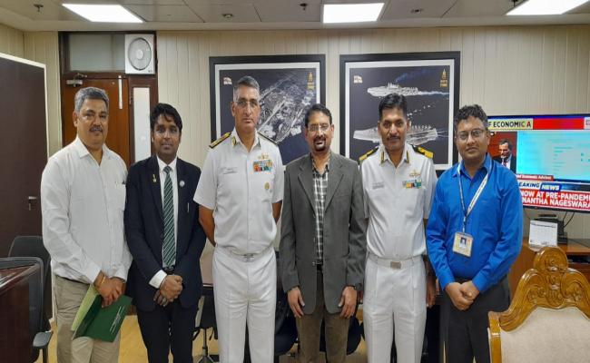 NHQ/DCP Signed a Landmark MoU with Gitam Deemed University, in Esteemed Presence of Rear Admiral Aditya Hara, ACOP(AC)