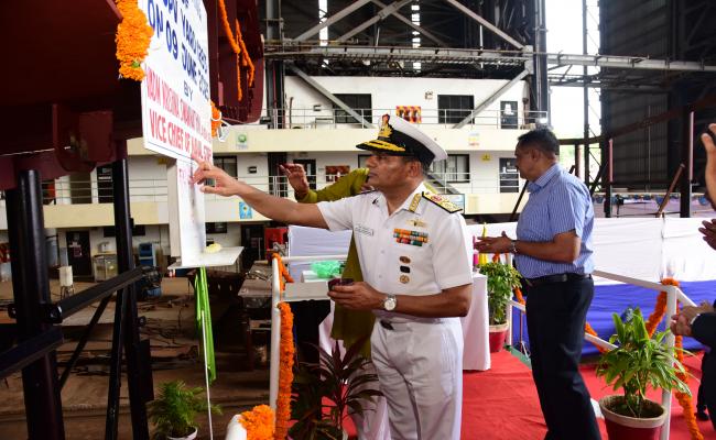 KEEL LAYING OF FOURTH EX-GSL NGOPV (YARD 1283)