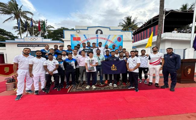 Congratulations to The Indian Navy Swimming Team for Lifting The Winners Trophy in 73rd Inter Services Swimming Championship Held at MEG and Centre