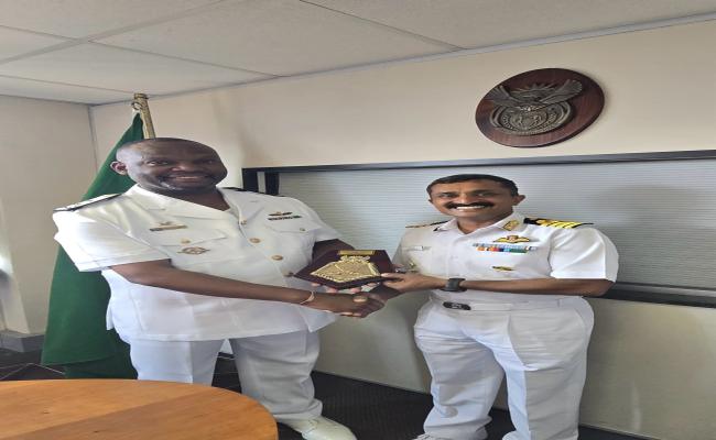 INS Talwar Arrives South Africa to Participate in IBSAMAR VIII