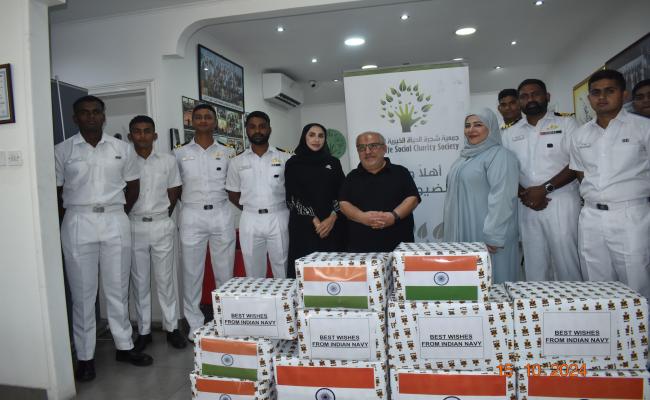 Indian Navy's First Training Squadron  Departs Manama, Bahrain