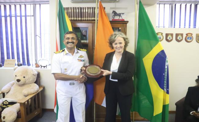 INS Talwar Arrives South Africa to Participate in IBSAMAR VIII