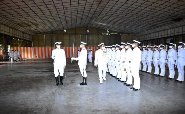 03 मई 2024 को गोवा शिपयार्ड लिमिटेड में पहले अगली पीढ़ी के ऑफशोर पैट्रोल पोत (पूर्व-जी.एस.एल.) की कील लेइंग (पोत की निर्माण प्रक्रिया)