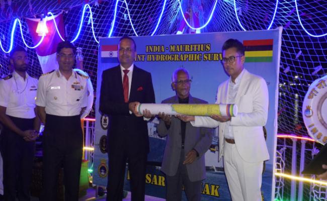 INS SARVEKSHAK COMPLETES HYDROGRAPHIC SURVEY AT MAURITIUS