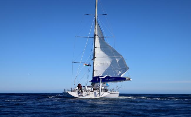 The Indian Navy is all set to welcome the triumphant crew of Navika Sagar Parikrama II on successful completion of circumnavigation of the Globe onboard Indian Naval Sailing Vessel Tarini.  Accomplishing this rare feat in double-handed mode, Lt Cdr Roopa A and Lt Cdr Dilna K are set to touch the shores of Goa on 29 May 2025. This extraordinary sailing expedition was flagged off from Naval Ocean Sailing Node, Goa on 02 Oct 24 (https://www.pib.gov.in/PressReleasePage.aspx?PRID=2061255).   The Flag-in ceremony