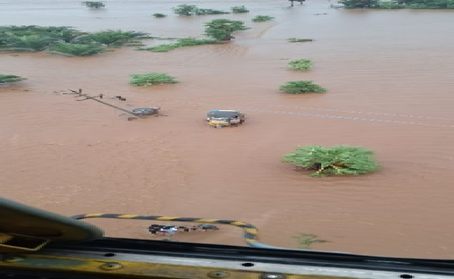 Rescue and Relief Operations by Indian Navy Air Station, INS Dega,  Eastern Naval Command