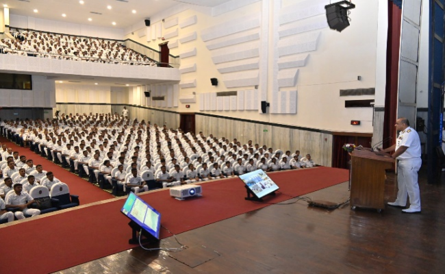 Vadm Sanjay Bhalla, Chief of Personnel, Naval HQ, Visited Mumbai