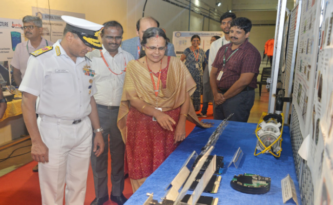 Vice Admiral K Swaminathan VCNS on his Visit to SNC Called on Vice Admiral V Srinivas FOCINC SNC on 19 July 2024.
