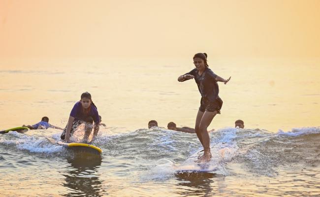 Surfing Thrills at Rushikonda
