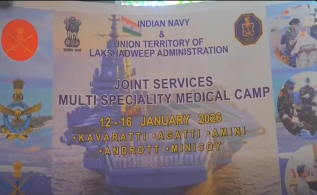 JOINT SERVICES MULTI-SPECIALITY CAMP BEING CONDUCTED AT THE UNION TERRITORY OF LAKSHADWEEP