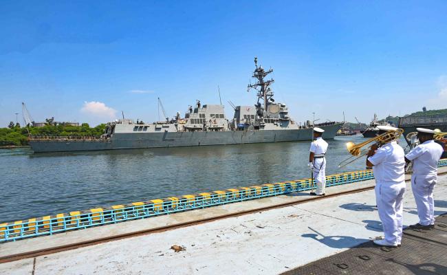 Indian Navy Extends a Warm Welcome to USS Dewey