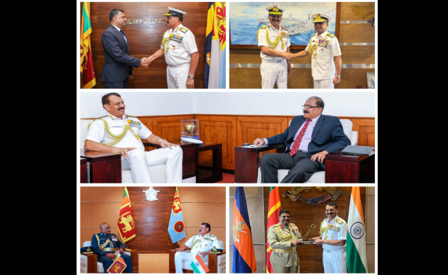  CNS ADMIRAL DINESH K TRIPATHI DURING HIS VISIT TO SRILANKA