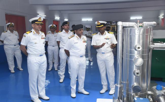 Visit of FOCINC South to INS Shivaji