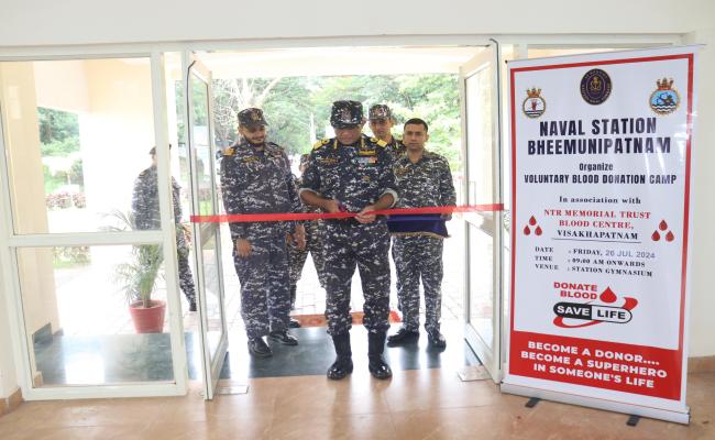 Kargil Vijay Diwas with a Blood Donation Camp at The  Naval Station Bheemunipatnam.