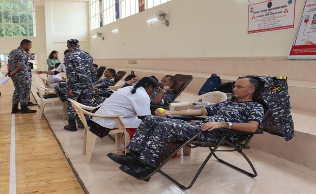 Kargil Vijay Diwas with a Blood Donation Camp at The  Naval Station Bheemunipatnam.