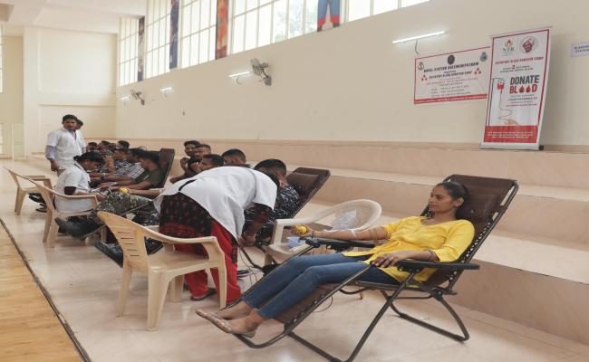 Kargil Vijay Diwas with a Blood Donation Camp at The  Naval Station Bheemunipatnam.