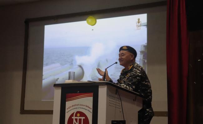 Surgeon Captain Marak Pertin of INHS Kalyani Visited National Institute of Technology NIT at Ravangla, Sikkim