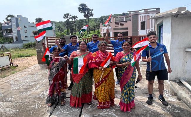 Independence Day celebrations at various units of the Sunrise Command.