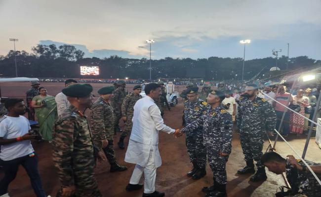 Indian Navy at The ‘Sashakt Sena, Samriddh Bharat’ Defence Expo Held at Ranchi, Jharkhand.