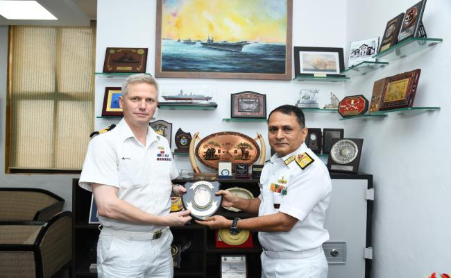 British High Commission in New Delhi, Interacted with Radm Vidyadhar Harke, CSO (OPS), HQWNC on 26 Sep