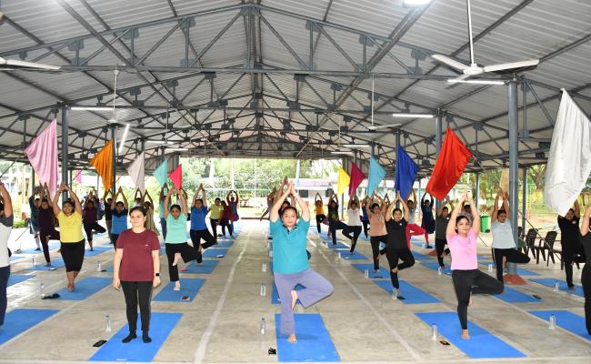 Yoga Workshop at INS Chilka