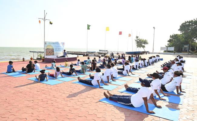 Yoga Workshop at INS Chilka