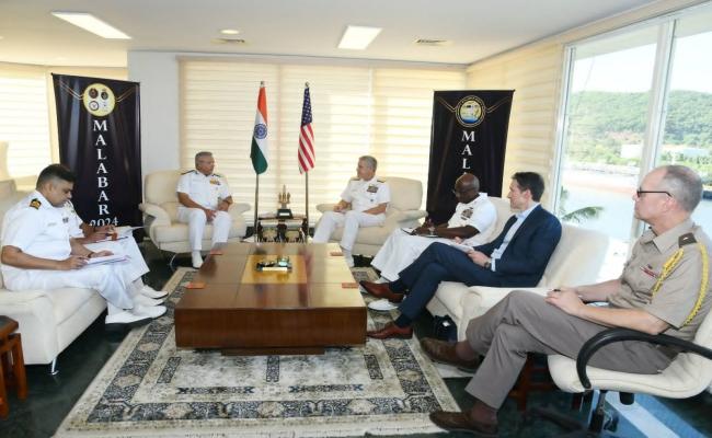 Bilateral Meeting Between India and USA - MALABAR 2024